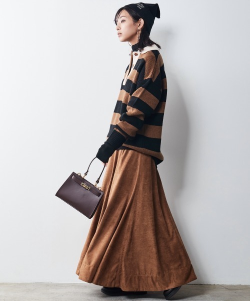 CHIC STYLE(シックスタイル)の「<大きいサイズ>ラガーニットプルオーバー シックスタイル(ニット/セーター・レディース・グレー系/ブラウン系・LL/6L/5L/4L/3L/8L/L)」の19枚目の写真