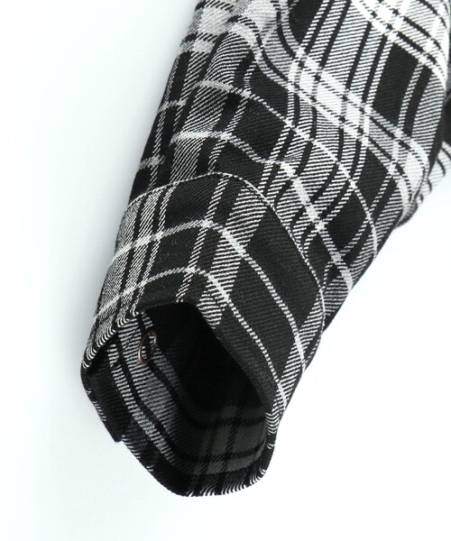 BRANSHES（ブランシェス）の「【ペア】チェック×裏ボアジャケット（その他アウター・キッズ・ブラック・100/150/130/120/110/140）」の20枚目の写真