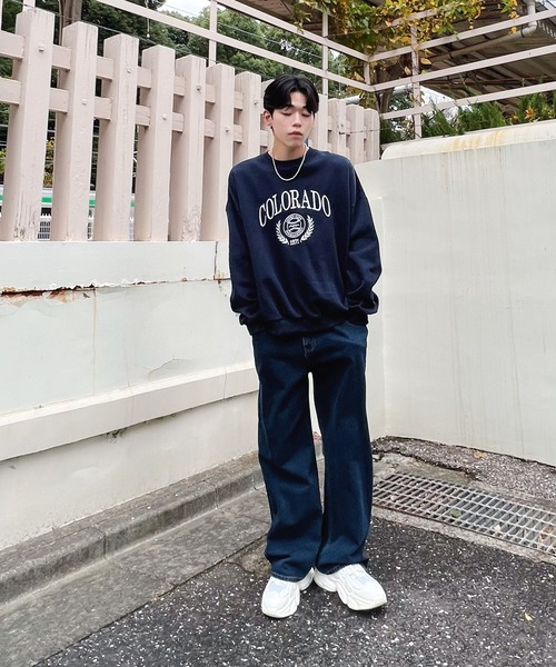 Figments（フィグメンツ）の「ワイドタックデニムパンツ（デニムパンツ・レディース・インディゴブルー・SMALL/MEDIUM/LARGE）」の19枚目の写真