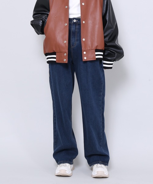 Figments（フィグメンツ）の「ワイドタックデニムパンツ（デニムパンツ・レディース・インディゴブルー・SMALL/MEDIUM/LARGE）」の16枚目の写真