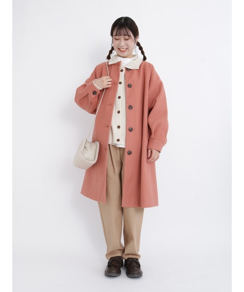 Samansa Mos2（サマンサ モスモス）の「ボアハーフムーンショルダーバッグ（ハンドバッグ・レディース・オフホワイト/モカ・ﾌﾘ-）」の4枚目の写真