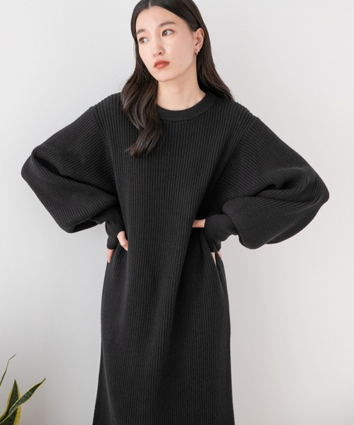 セール】ソデボリュームニットワンピ 172689（ワンピース