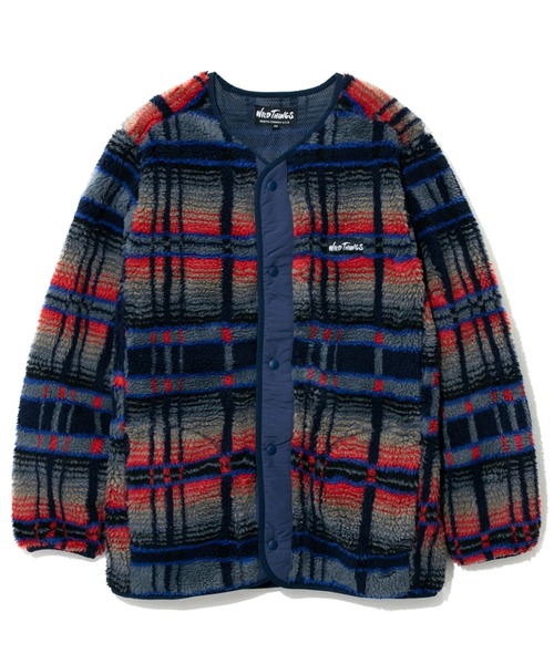 WILD THINGS(ワイルドシングス)の「WILD THINGS/ワイルドシングス FLUFFY BOA CARDIGAN(ブルゾン・メンズ・その他1/ダークグレー/オリーブ・MEDIUM/LARGE)」の3枚目の写真