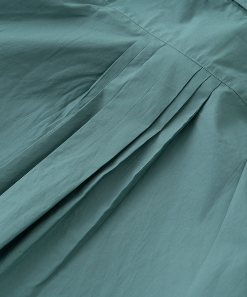 BRICK & SONS（ブリックアンドサンズ）の「リラックスバックプリーツシャツ＜シーグリーン＞（シャツ/ブラウス・メンズ・ダークグリーン・LL/S/M/L/XS）」の4枚目の写真