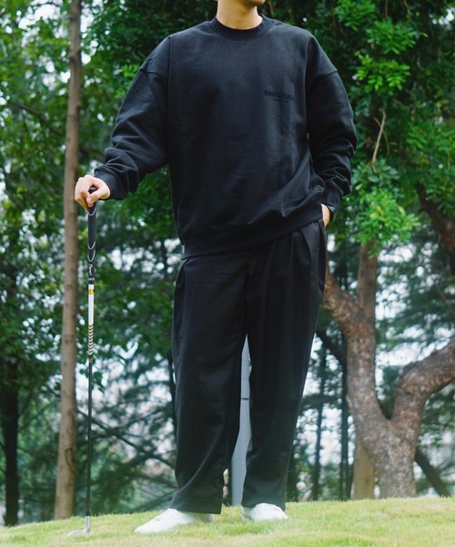 FOG ESSENTIALS（エフオージーエッセンシャルズ）の「FOG ESSENTIALS LOGO SWEATSHIRT エッセンシャルズ ロゴ スウェット（スウェット・メンズ・オートミール/ベージュ系その他/ブラック・S/M/L）」の7枚目の写真