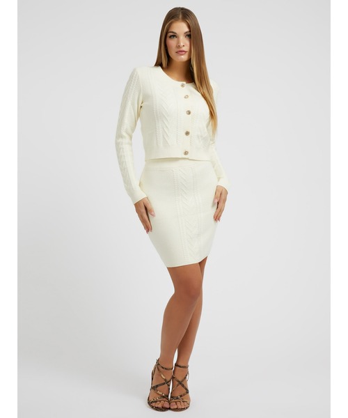 Guess（ゲス）の「Coraline knit Skirt（スカート・レディース・ブラック/クリーム・SMALL/X-SMALL/MEDIUM）」の4枚目の写真