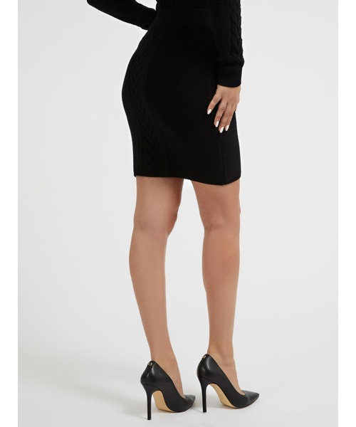 Guess（ゲス）の「Coraline knit Skirt（スカート・レディース・ブラック/クリーム・SMALL/X-SMALL/MEDIUM）」の7枚目の写真