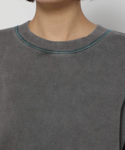 PAGEBOY（ページボーイ）の「カラーステッチBIGスウェット（スウェット・レディース・チャコールグレー/オフホワイト/ラベンダー/オートミール/グレー系その他3/グレー系その他/ブラウン/ホワイト系その他/パープル・FREE）」の13枚目の写真