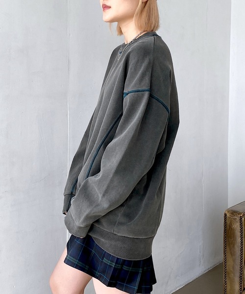 カラーステッチBIGスウェット（スウェット）｜PAGEBOY（ページボーイ