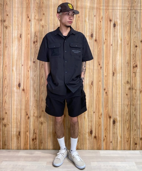 BILLABONG（ビラボン）の「BILLABONG/ビラボン 撥水/速乾 ストレッチ セットアップ対応 ユーティリティ/半袖シャツ BD011-124（シャツ/ブラウス・メンズ・ブラウン/ブラック・M/L/XL）」の13枚目の写真