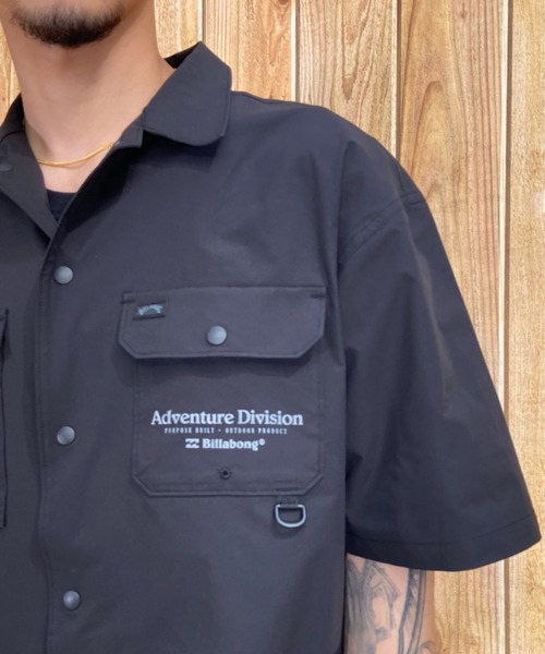 BILLABONG（ビラボン）の「BILLABONG/ビラボン 撥水/速乾 ストレッチ セットアップ対応 ユーティリティ/半袖シャツ BD011-124（シャツ/ブラウス・メンズ・ブラウン/ブラック・M/L/XL）」の12枚目の写真