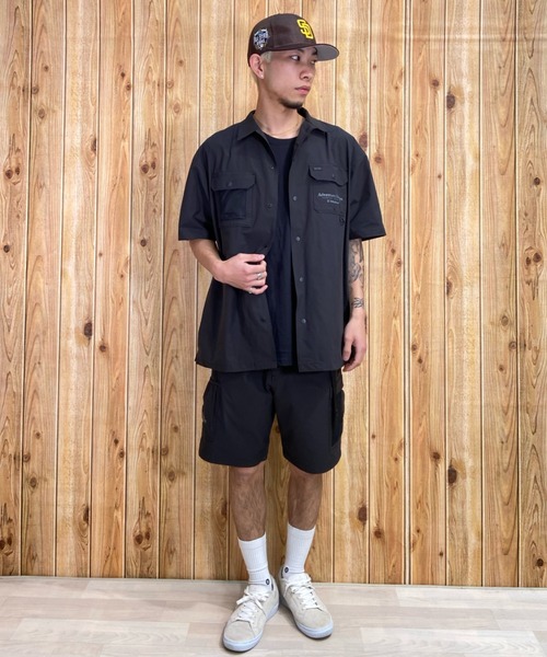 BILLABONG（ビラボン）の「BILLABONG/ビラボン 撥水/速乾 ストレッチ セットアップ対応 ユーティリティ/半袖シャツ BD011-124（シャツ/ブラウス・メンズ・ブラウン/ブラック・M/L/XL）」の14枚目の写真