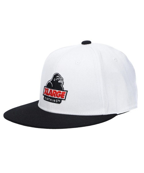 XLARGE（エクストララージ）の「SLANTED OG 2TONE 6PANEL CAP（キャップ・メンズ・ネイビー/グリーン/ホワイト・ONE SIZE）」の2枚目の写真