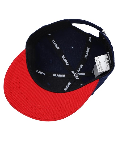 XLARGE（エクストララージ）の「SLANTED OG 2TONE 6PANEL CAP（キャップ・メンズ・ネイビー/グリーン/ホワイト・ONE SIZE）」の6枚目の写真