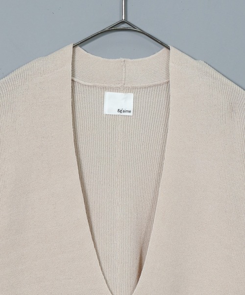 &g'aime（アンジェム）の「【&g’aime】Uネックルーズニット（ニット/セーター・レディース・チャコール/パープル/アイボリー・FREE）」の19枚目の写真