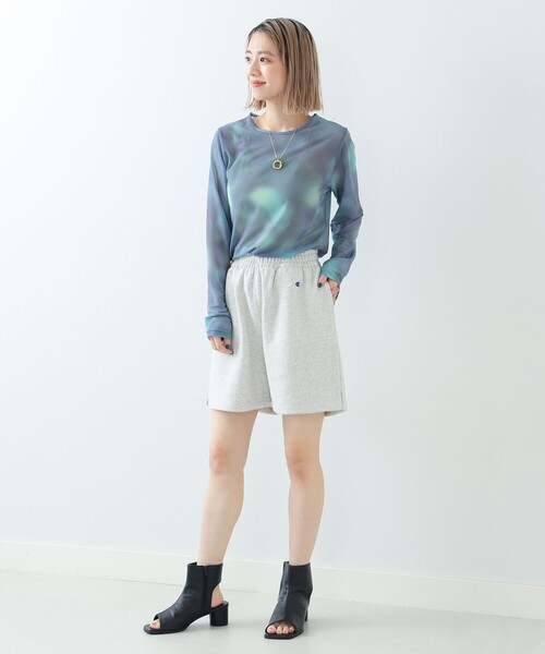 Champion(チャンピオン)の「Champion × Ray BEAMS / 別注 ショート パンツ(その他パンツ・レディース・ブラック/ダークグリーン/アイボリー・S/M)」の5枚目の写真