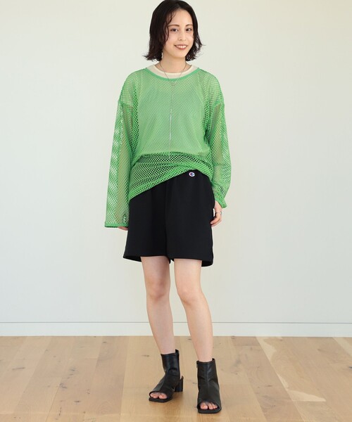 Champion(チャンピオン)の「Champion × Ray BEAMS / 別注 ショート パンツ(その他パンツ・レディース・ブラック/ダークグリーン/アイボリー・S/M)」の14枚目の写真