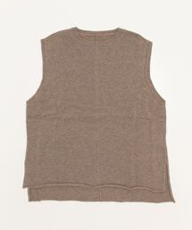 スズキタカユキ　黒ニットベスト suzuki takayuki スズキタカユキ peasant dress Ⅱ [A251-23