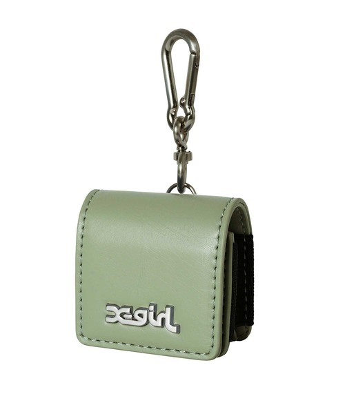 X-girl（エックスガール）の「FAUX LEATHER Airpods CASE