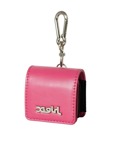 ギフトに最適 X-girl FAUX LEATHER Airpods CASE 大人カジュアル X-girl（エックスガール）の「FAUX LEATHER Airpods CASE