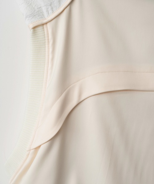 led.tokyo（レッドトウキョウ）の「【led.tokyo】MA1ミリタリーベスト（ベスト・レディース・ブラック/アイボリー・FREE）」の14枚目の写真