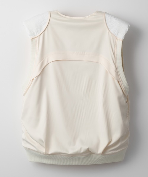 led.tokyo（レッドトウキョウ）の「【led.tokyo】MA1ミリタリーベスト（ベスト・レディース・ブラック/アイボリー・FREE）」の10枚目の写真