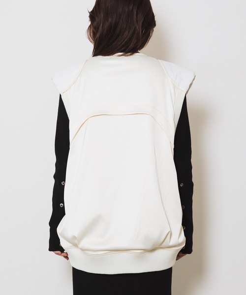 led.tokyo（レッドトウキョウ）の「【led.tokyo】MA1ミリタリーベスト（ベスト・レディース・ブラック/アイボリー・FREE）」の8枚目の写真