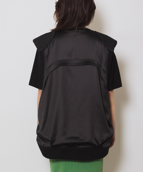 led.tokyo（レッドトウキョウ）の「【led.tokyo】MA1ミリタリーベスト（ベスト・レディース・ブラック/アイボリー・FREE）」の18枚目の写真