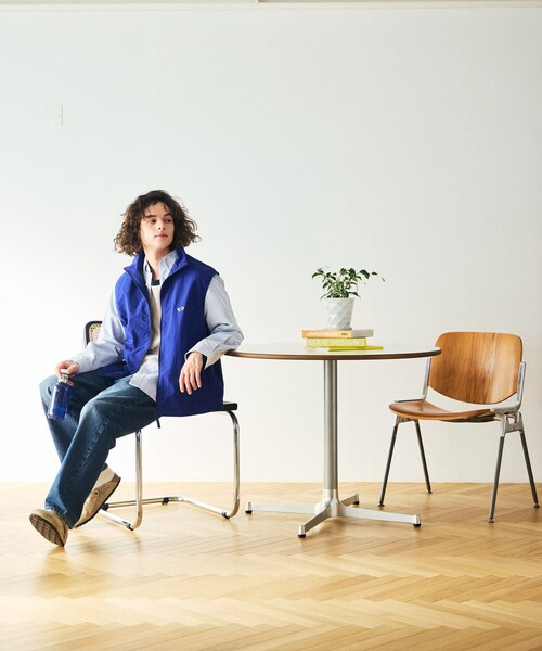 TOWNCRAFT（タウンクラフト）の「TOWN CRAFT/タウンクラフト 別注 スタンドジップベスト（ベスト・メンズ・ホワイト/イエロー/ブルー/グレー/ブラック・MEDIUM/LARGE）」の8枚目の写真