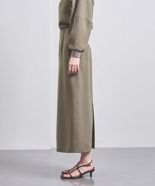 UNITED ARROWS（ユナイテッドアローズ）の「COMFY ステッチ マキシスカート（スカート・レディース・ブラック/モカ・36/38）」の4枚目の写真