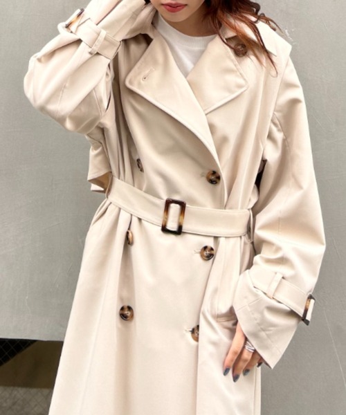 【美品】LOUNIE 2wayトレンチコート ジレ　ベージュ INGNI（イング）の「2WAYトレンチコート（トレンチコート）」 - WEAR