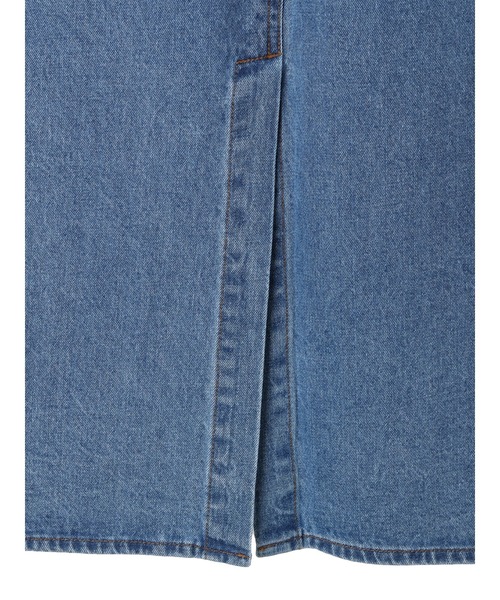 earth music&ecology（アースミュージックアンドエコロジー）の「デニムナロースカート（スカート・レディース・インディゴブルー/サックスブルー・M/S）」の9枚目の写真