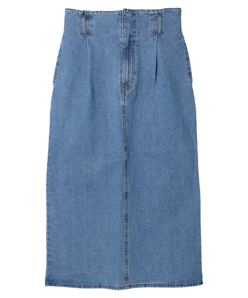 earth music&ecology（アースミュージックアンドエコロジー）の「デニムナロースカート（スカート・レディース・インディゴブルー/サックスブルー・M/S）」の13枚目の写真