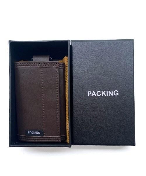 PACKING（パッキング）の「PACKING/パッキング　LEATHER COMPACT WALLET PA-028　レザーコンパクトウォレット（財布・メンズ・ブラック/ブラウン・F）」の17枚目の写真