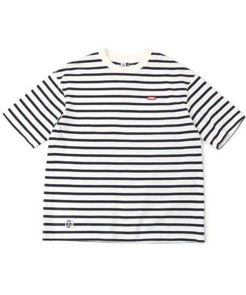 CHUMS(チャムス)の「CHUMS/チャムス ブービーロゴ オーバーサイズ バックプリントTシャツ/半袖Tシャツ CH01-2167(Tシャツ/カットソー・メンズ・ブラック/オレンジ/ホワイト×ネイビー/ホワイト・M/L/XL)」の8枚目の写真