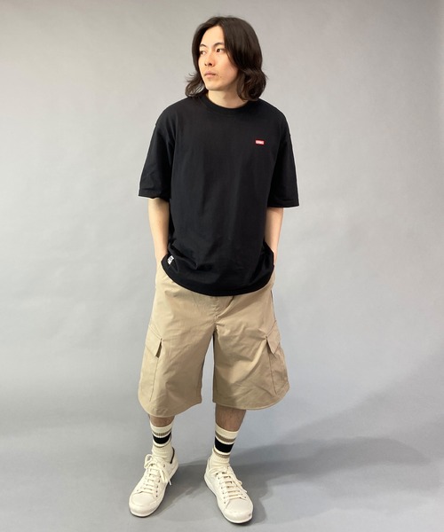 CHUMS(チャムス)の「CHUMS/チャムス ブービーロゴ オーバーサイズ バックプリントTシャツ/半袖Tシャツ CH01-2167(Tシャツ/カットソー・メンズ・ブラック/オレンジ/ホワイト×ネイビー/ホワイト・M/L/XL)」の21枚目の写真