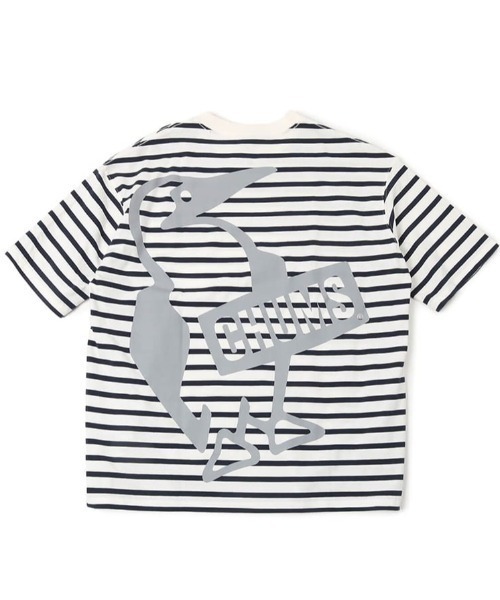 CHUMS(チャムス)の「CHUMS/チャムス ブービーロゴ オーバーサイズ バックプリントTシャツ/半袖Tシャツ CH01-2167(Tシャツ/カットソー・メンズ・ブラック/オレンジ/ホワイト×ネイビー/ホワイト・M/L/XL)」の17枚目の写真