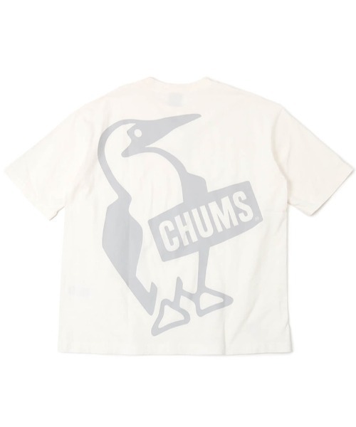 CHUMS(チャムス)の「CHUMS/チャムス ブービーロゴ オーバーサイズ バックプリントTシャツ/半袖Tシャツ CH01-2167(Tシャツ/カットソー・メンズ・ブラック/オレンジ/ホワイト×ネイビー/ホワイト・M/L/XL)」の18枚目の写真