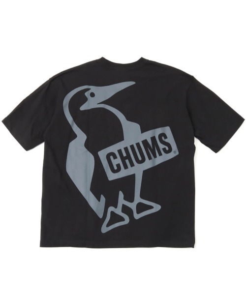 CHUMS(チャムス)の「CHUMS/チャムス ブービーロゴ オーバーサイズ バックプリントTシャツ/半袖Tシャツ CH01-2167(Tシャツ/カットソー・メンズ・ブラック/オレンジ/ホワイト×ネイビー/ホワイト・M/L/XL)」の15枚目の写真