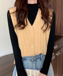 Amulet（アミュレット）の「シンプルニットベスト（ベスト）」