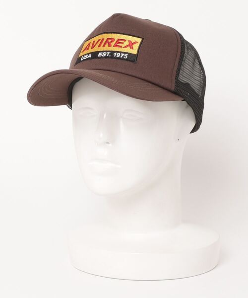 AVIREX(アヴィレックス)の「LOGO MESH CAP / ロゴ メッシュ キャップ / AVIREX / アヴィレックス(キャップ・メンズ・ブラック/グレー/ブラウン・F)」の3枚目の写真