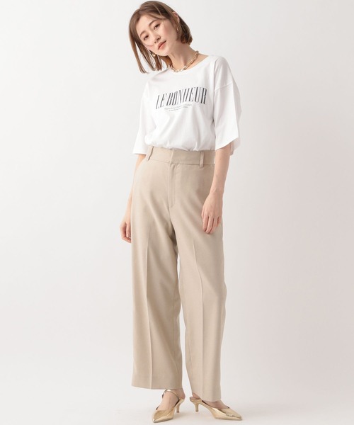 A part by（アパートバイ）の「プリントTシャツ_半袖（Tシャツ/カットソー・レディース・ブラック系その他2/ブラック/オフホワイト・FREE）」の7枚目の写真