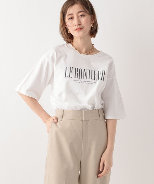 A part by（アパートバイ）の「プリントTシャツ_半袖（Tシャツ/カットソー・レディース・ブラック系その他2/ブラック/オフホワイト・FREE）」の8枚目の写真