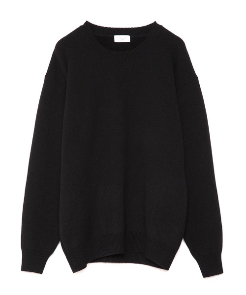 UNDECORATED(アンデコレイテッド)の「UNDECORATED アンデコレイテッド / Wool Back Pile Sweater ウールバックパイル セーター ニット(セットアップ) / UDF23803(ニット/セーター・メンズ・グレイッシュベージュ/ブラック/グレー・1/3)」の2枚目の写真