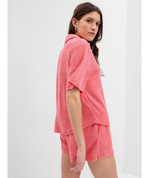 GAP(ギャップ)の「タオル テリーシャツ(ルームウェア/パジャマ・レディース・ホワイト/ブラック系その他/その他/ベージュ・XS/S/M/L/XXS)」の7枚目の写真