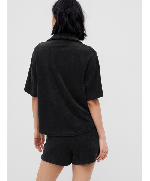 GAP(ギャップ)の「タオル テリーシャツ(ルームウェア/パジャマ・レディース・ホワイト/ブラック系その他/その他/ベージュ・XS/S/M/L/XXS)」の8枚目の写真