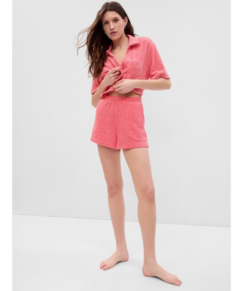 GAP(ギャップ)の「タオル テリーシャツ(ルームウェア/パジャマ・レディース・ホワイト/ブラック系その他/その他/ベージュ・XS/S/M/L/XXS)」の16枚目の写真