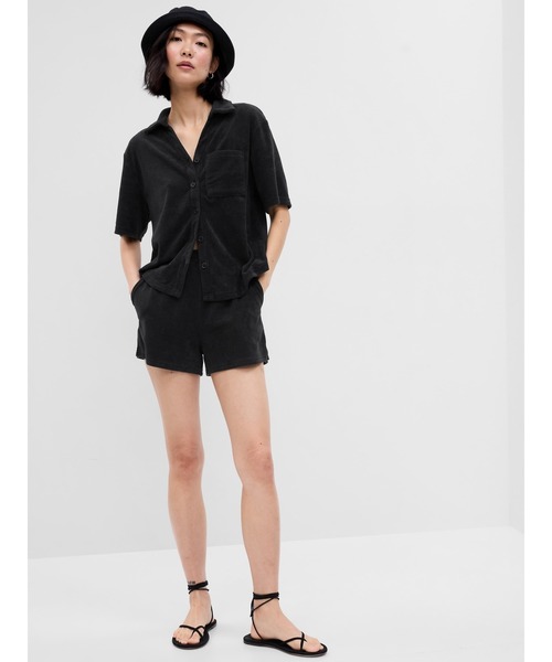 GAP(ギャップ)の「タオル テリーシャツ(ルームウェア/パジャマ・レディース・ホワイト/ブラック系その他/その他/ベージュ・XS/S/M/L/XXS)」の17枚目の写真
