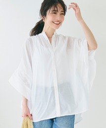 coca（coca）（コカ）の「【WEB限定セール】シアーコットンポンチョシャツ（シャツ/ブラウス・レディース）」