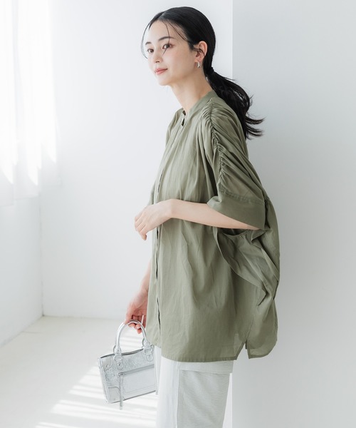 coca（coca）（コカ）の「【WEB限定セール】シアーコットンポンチョ